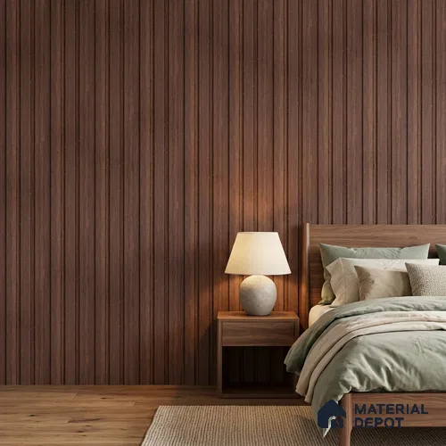 Wooden Look PN 06837 9.2 ft x 4.9 inch Charcoal Panel - 12 mm | Suitable for Living Room, Bedroom & TV Cabinet | Width is Subjected to 5% Variation