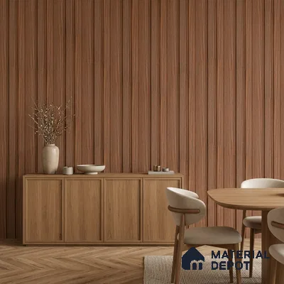 Wooden Look PN 06838 9.2 ft x 4.9 inch Charcoal Panel - 12 mm | Suitable for Living Room, Bedroom & TV Cabinet | Width is Subjected to 5% Variation