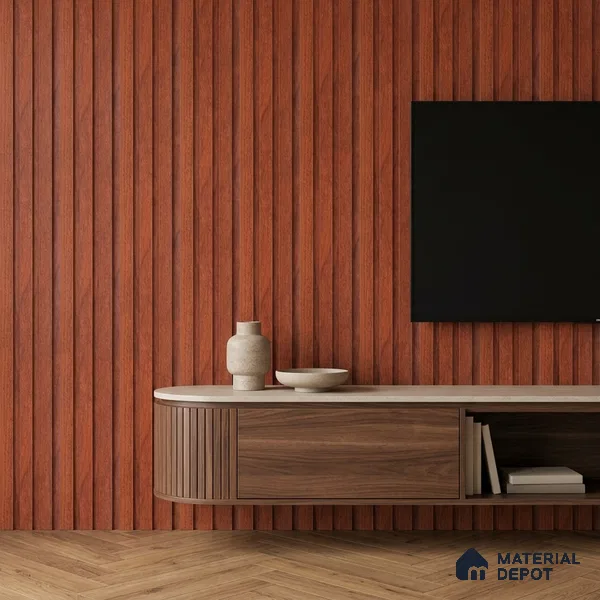 Wooden Look PN 06839 9.2 ft x 4.9 inch Charcoal Panel - 12 mm | Suitable for Living Room, Bedroom & TV Cabinet | Width is Subjected to 5% Variation