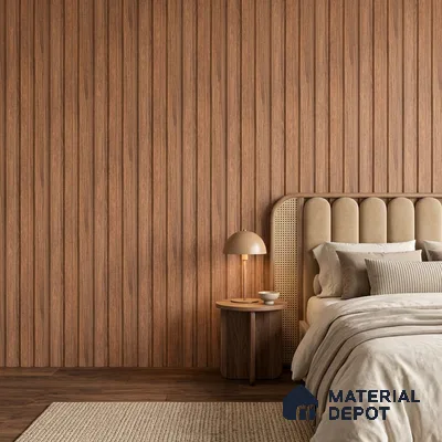 Wooden Look PN 06840 9.2 ft x 4.9 inch Charcoal Panel - 12 mm | Suitable for Living Room, Bedroom & TV Cabinet | Width is Subjected to 5% Variation