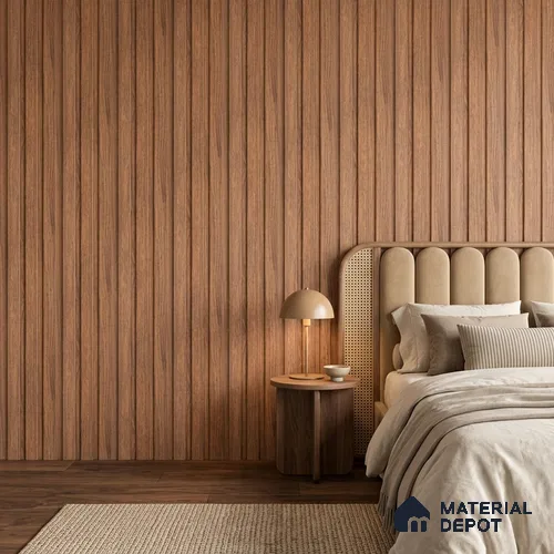 Wooden Look PN 06840 9.2 ft x 4.9 inch Charcoal Panel - 12 mm | Suitable for Living Room, Bedroom & TV Cabinet | Width is Subjected to 5% Variation