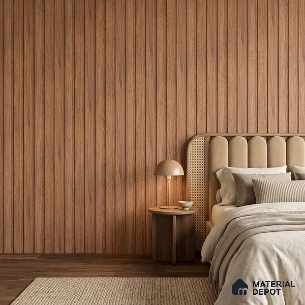 Wooden Look PN 06840 9.2 ft x 4.9 inch Charcoal Panel - 12 mm | Suitable for Living Room, Bedroom & TV Cabinet | Width is Subjected to 5% Variation