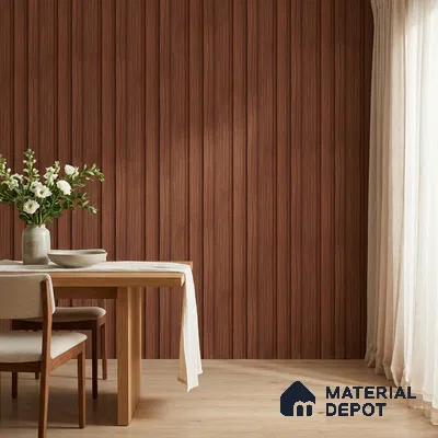 Wooden Look PN 06841 9.2 ft x 4.9 inch Charcoal Panel - 12 mm | Suitable for Living Room, Bedroom & TV Cabinet | Width is Subjected to 5% Variation