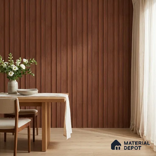 Wooden Look PN 06841 9.2 ft x 4.9 inch Charcoal Panel - 12 mm | Suitable for Living Room, Bedroom & TV Cabinet | Width is Subjected to 5% Variation