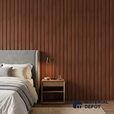 Wooden Look PN 06841 9.2 ft x 4.9 inch Charcoal Panel - 12 mm | Suitable for Living Room, Bedroom & TV Cabinet | Width is Subjected to 5% Variation