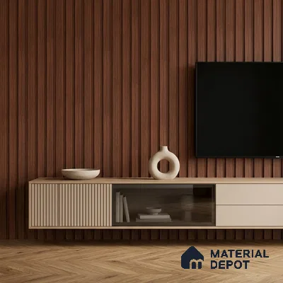 Wooden Look PN 06841 9.2 ft x 4.9 inch Charcoal Panel - 12 mm | Suitable for Living Room, Bedroom & TV Cabinet | Width is Subjected to 5% Variation