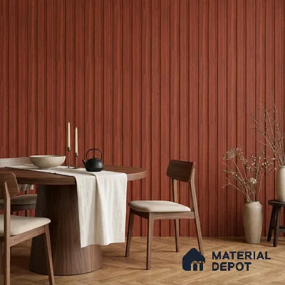 Wooden Look PN 06843 9.2 ft x 4.9 inch Charcoal Panel - 12 mm | Suitable for Living Room, Bedroom & TV Cabinet | Width is Subjected to 5% Variation