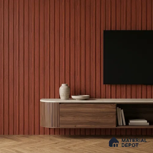 Wooden Look PN 06843 9.2 ft x 4.9 inch Charcoal Panel - 12 mm | Suitable for Living Room, Bedroom & TV Cabinet | Width is Subjected to 5% Variation