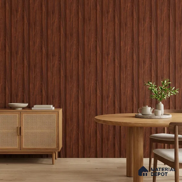 Wooden Look PN 06845 9.2 ft x 4.9 inch Charcoal Panel - 12 mm | Suitable for Living Room, Bedroom & TV Cabinet | Width is Subjected to 5% Variation