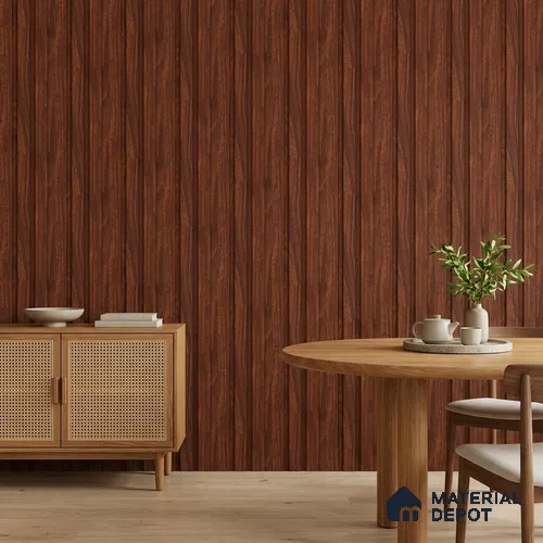 Wooden Look PN 06845 9.2 ft x 4.9 inch Charcoal Panel - 12 mm | Suitable for Living Room, Bedroom & TV Cabinet | Width is Subjected to 5% Variation