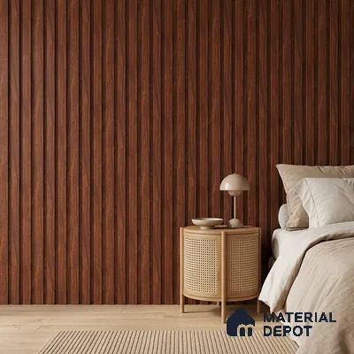 Wooden Look PN 06845 9.2 ft x 4.9 inch Charcoal Panel - 12 mm | Suitable for Living Room, Bedroom & TV Cabinet | Width is Subjected to 5% Variation