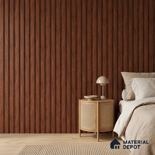 Wooden Look PN 06845 9.2 ft x 4.9 inch Charcoal Panel - 12 mm | Suitable for Living Room, Bedroom & TV Cabinet | Width is Subjected to 5% Variation