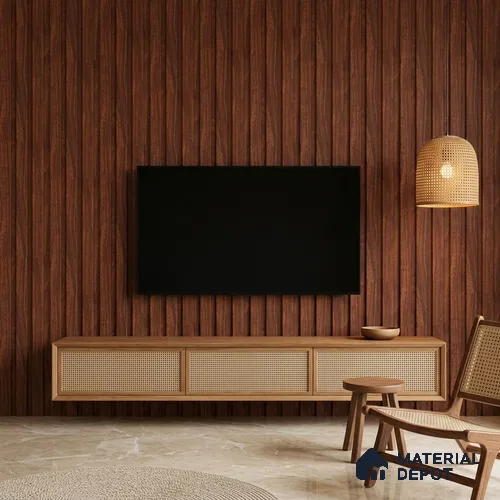 Wooden Look PN 06845 9.2 ft x 4.9 inch Charcoal Panel - 12 mm | Suitable for Living Room, Bedroom & TV Cabinet | Width is Subjected to 5% Variation