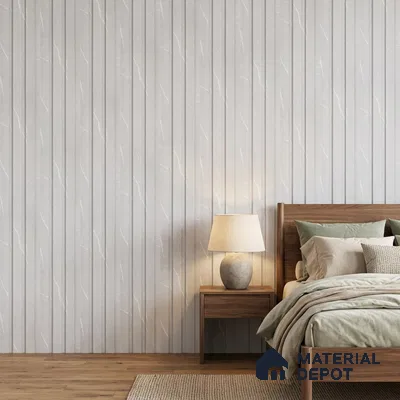 Dove Grey Marble Look PN 06847 9.2 ft x 4.9 inch Charcoal Panel - 12 mm | Suitable for Living Room, Bedroom & TV Cabinet | Width is Subjected to 5% Variation
