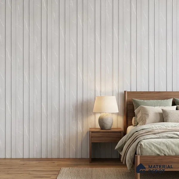 Dove Grey Marble Look PN 06847 9.2 ft x 4.9 inch Charcoal Panel - 12 mm | Suitable for Living Room, Bedroom & TV Cabinet | Width is Subjected to 5% Variation