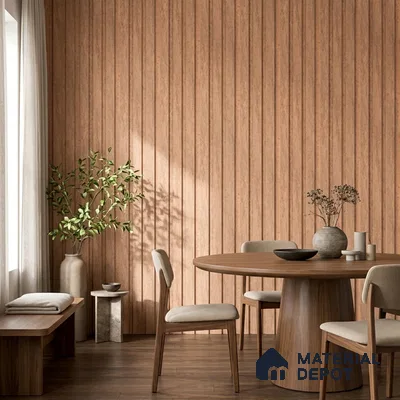 Wooden Look PN 06848 9.2 ft x 4.9 inch Charcoal Panel - 12 mm | Suitable for Living Room, Bedroom & TV Cabinet | Width is Subjected to 5% Variation