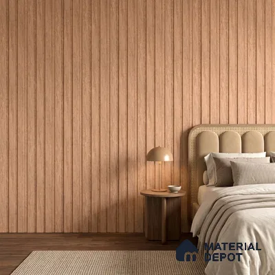 Wooden Look PN 06848 9.2 ft x 4.9 inch Charcoal Panel - 12 mm | Suitable for Living Room, Bedroom & TV Cabinet | Width is Subjected to 5% Variation