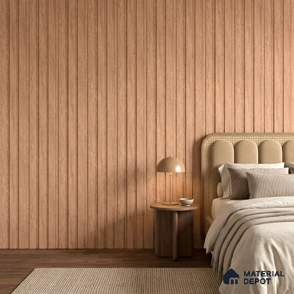 Wooden Look PN 06848 9.2 ft x 4.9 inch Charcoal Panel - 12 mm | Suitable for Living Room, Bedroom & TV Cabinet | Width is Subjected to 5% Variation