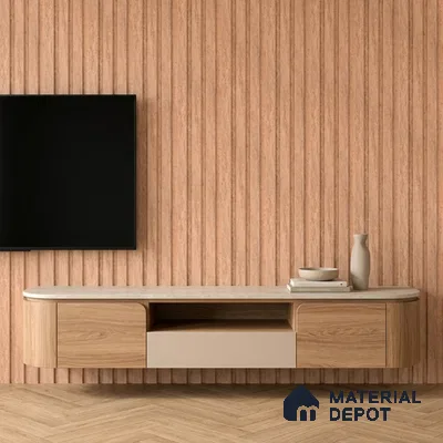 Wooden Look PN 06848 9.2 ft x 4.9 inch Charcoal Panel - 12 mm | Suitable for Living Room, Bedroom & TV Cabinet | Width is Subjected to 5% Variation