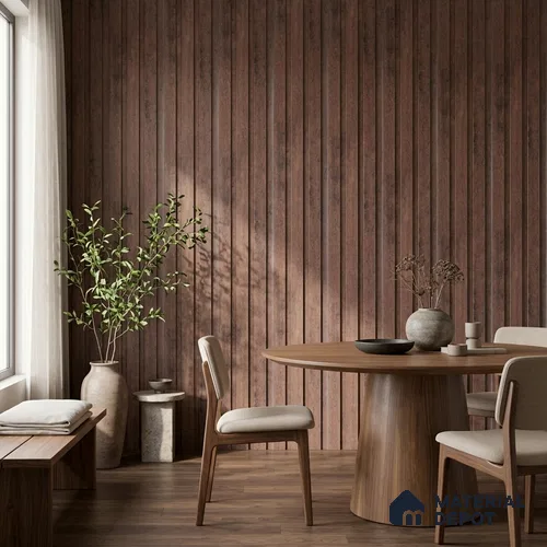 Wooden Look PN 06849 9.2 ft x 4.9 inch Charcoal Panel - 12 mm | Suitable for Living Room, Bedroom & TV Cabinet | Width is Subjected to 5% Variation