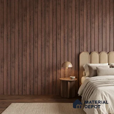 Wooden Look PN 06849 9.2 ft x 4.9 inch Charcoal Panel - 12 mm | Suitable for Living Room, Bedroom & TV Cabinet | Width is Subjected to 5% Variation