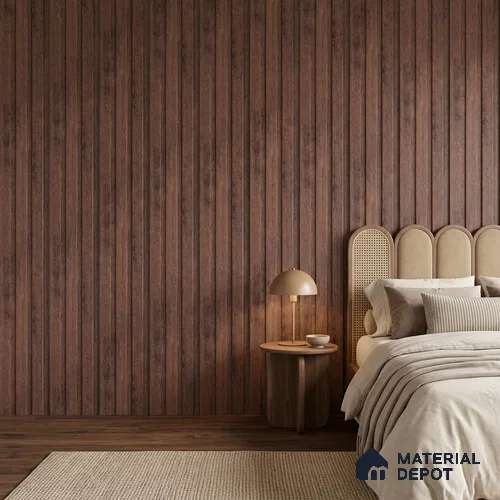 Wooden Look PN 06849 9.2 ft x 4.9 inch Charcoal Panel - 12 mm | Suitable for Living Room, Bedroom & TV Cabinet | Width is Subjected to 5% Variation