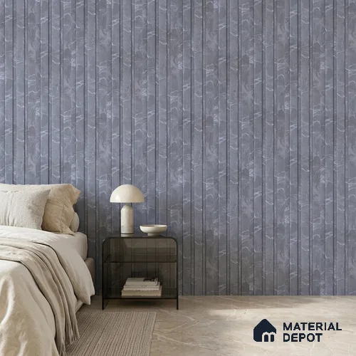 Slate Grey Marble Look PN 06852 9.2 ft x 4.9 inch Charcoal Panel - 12 mm | Suitable for Living Room, Bedroom & TV Cabinet | Width is Subjected to 5% Variation