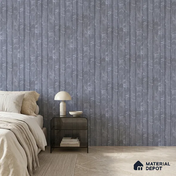 Slate Grey Marble Look PN 06852 9.2 ft x 4.9 inch Charcoal Panel - 12 mm | Suitable for Living Room, Bedroom & TV Cabinet | Width is Subjected to 5% Variation