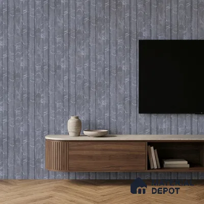 Slate Grey Marble Look PN 06852 9.2 ft x 4.9 inch Charcoal Panel - 12 mm | Suitable for Living Room, Bedroom & TV Cabinet | Width is Subjected to 5% Variation