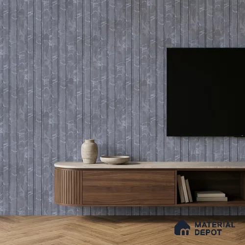 Slate Grey Marble Look PN 06852 9.2 ft x 4.9 inch Charcoal Panel - 12 mm | Suitable for Living Room, Bedroom & TV Cabinet | Width is Subjected to 5% Variation