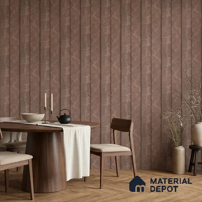Mocha Brown Marble Look PN 06857 9.2 ft x 7.8 inch Charcoal Panel - 16 mm | Suitable for Living Room, Bedroom & TV Cabinet | Width is Subjected to 5% Variation