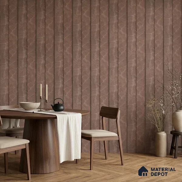 Mocha Brown Marble Look PN 06857 9.2 ft x 7.8 inch Charcoal Panel - 16 mm | Suitable for Living Room, Bedroom & TV Cabinet | Width is Subjected to 5% Variation