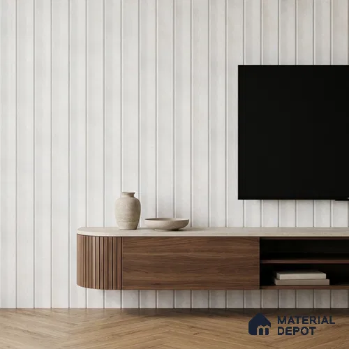Dove Grey Marble Look PN 06860 9.2 ft x 7.8 inch Charcoal Panel - 16 mm | Suitable for Living Room, Bedroom & TV Cabinet | Width is Subjected to 5% Variation