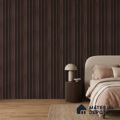 Wooden Look PN 06862 9.2 ft x 6.1 inch Charcoal Panel - 16 mm | Suitable for Living Room, Bedroom & TV Cabinet | Width is Subjected to 5% Variation