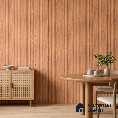 Wooden Look PN 06864 9.2 ft x 6.1 inch Charcoal Panel - 16 mm | Suitable for Living Room, Bedroom & TV Cabinet | Width is Subjected to 5% Variation