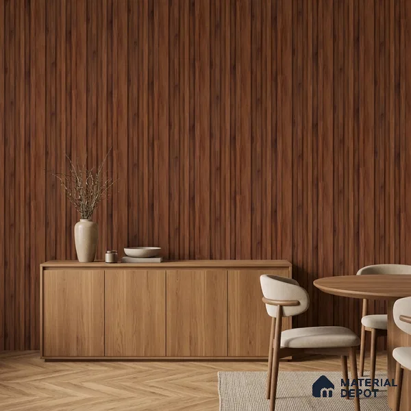 Wooden Look PN 06866 9.2 ft x 6.1 inch Charcoal Panel - 16 mm | Suitable for Living Room, Bedroom & TV Cabinet | Width is Subjected to 5% Variation