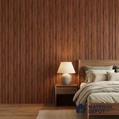 Wooden Look PN 06866 9.2 ft x 6.1 inch Charcoal Panel - 16 mm | Suitable for Living Room, Bedroom & TV Cabinet | Width is Subjected to 5% Variation