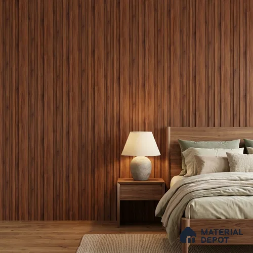 Wooden Look PN 06866 9.2 ft x 6.1 inch Charcoal Panel - 16 mm | Suitable for Living Room, Bedroom & TV Cabinet | Width is Subjected to 5% Variation
