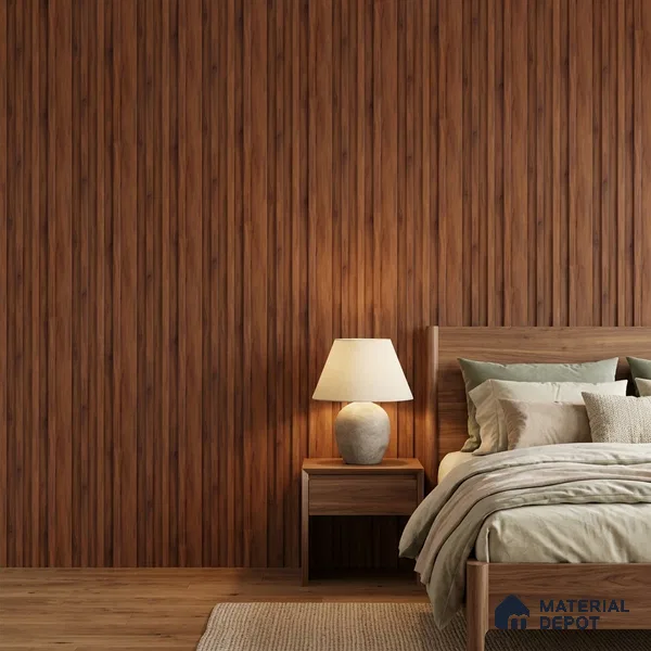 Wooden Look PN 06866 9.2 ft x 6.1 inch Charcoal Panel - 16 mm | Suitable for Living Room, Bedroom & TV Cabinet | Width is Subjected to 5% Variation