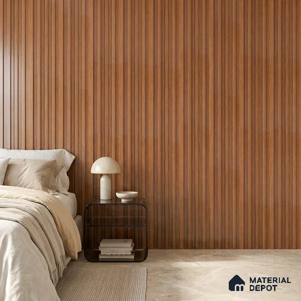 Wooden Look PN 06868 9.2 ft x 6.1 inch Charcoal Panel - 16 mm | Suitable for Living Room, Bedroom & TV Cabinet | Width is Subjected to 5% Variation