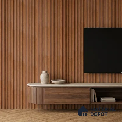 Wooden Look PN 06868 9.2 ft x 6.1 inch Charcoal Panel - 16 mm | Suitable for Living Room, Bedroom & TV Cabinet | Width is Subjected to 5% Variation