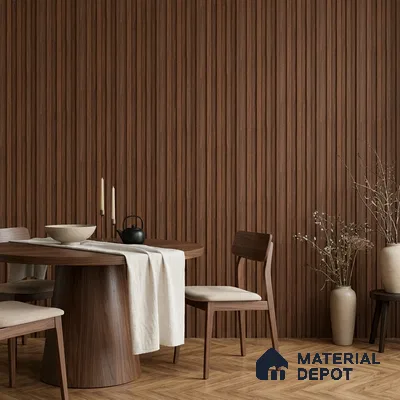 Wooden Look PN 06869 9.2 ft x 6.1 inch Charcoal Panel - 16 mm | Suitable for Living Room, Bedroom & TV Cabinet | Width is Subjected to 5% Variation