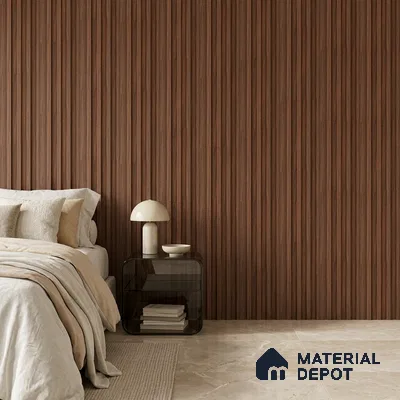 Wooden Look PN 06869 9.2 ft x 6.1 inch Charcoal Panel - 16 mm | Suitable for Living Room, Bedroom & TV Cabinet | Width is Subjected to 5% Variation