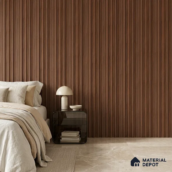 Wooden Look PN 06869 9.2 ft x 6.1 inch Charcoal Panel - 16 mm | Suitable for Living Room, Bedroom & TV Cabinet | Width is Subjected to 5% Variation