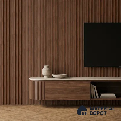 Wooden Look PN 06869 9.2 ft x 6.1 inch Charcoal Panel - 16 mm | Suitable for Living Room, Bedroom & TV Cabinet | Width is Subjected to 5% Variation