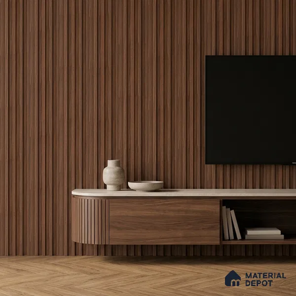 Wooden Look PN 06869 9.2 ft x 6.1 inch Charcoal Panel - 16 mm | Suitable for Living Room, Bedroom & TV Cabinet | Width is Subjected to 5% Variation