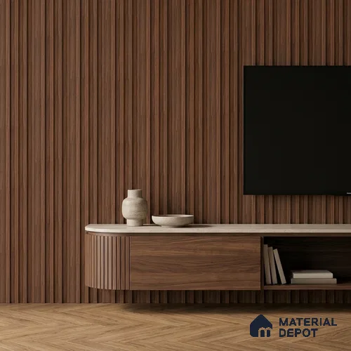 Wooden Look PN 06869 9.2 ft x 6.1 inch Charcoal Panel - 16 mm | Suitable for Living Room, Bedroom & TV Cabinet | Width is Subjected to 5% Variation