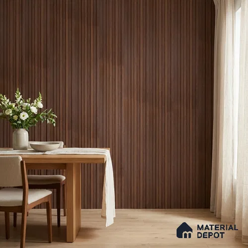 Wooden Look PN 06871 9.2 ft x 6.1 inch Charcoal Panel - 16 mm | Suitable for Living Room, Bedroom & TV Cabinet | Width is Subjected to 5% Variation