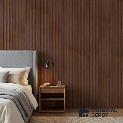 Wooden Look PN 06871 9.2 ft x 6.1 inch Charcoal Panel - 16 mm | Suitable for Living Room, Bedroom & TV Cabinet | Width is Subjected to 5% Variation
