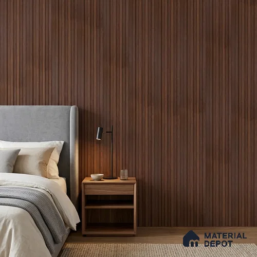 Wooden Look PN 06871 9.2 ft x 6.1 inch Charcoal Panel - 16 mm | Suitable for Living Room, Bedroom & TV Cabinet | Width is Subjected to 5% Variation